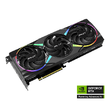 PNY RTX 5060 TI 8GB PNY VERTO ARGB OC Triple Fan GDDR7 3 Fan (VCG5060T8TFXXPB1-O) thumbnail
