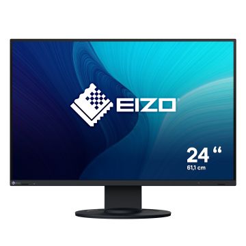 EIZO FlexScan EV2410R-BK computer monitor 61,2 cm (24.1") 1920 x 1200 Pixels WUXGA LCD Zwart (EV2410R-BK) thumbnail