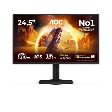 AOC G4 25G4SXU computer monitor 62,2 cm (24.5") 1920 x 1080 Pixels Full HD LED Zwart, Grijs (25G4SXU) thumbnail