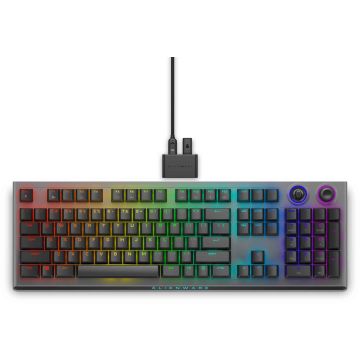 Alienware Tri-Mode AW920K toetsenbord Gamen USB + RF Wireless + Bluetooth Grijs (AW920K-G-WW) thumbnail