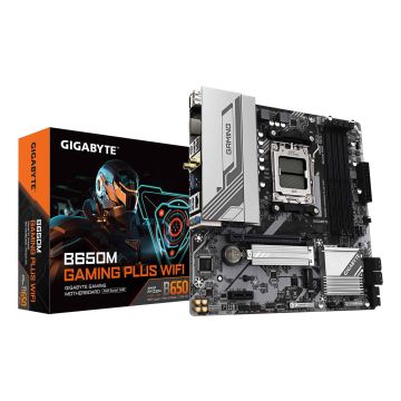 GIGABYTE B650M GAMING PLUS WIFI AMD B650 Socket AM5 micro ATX (B650M GAMING PLUS WF) thumbnail