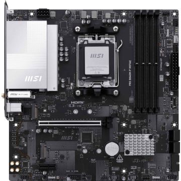 MSI PRO B840M-P WIFI6E moederbord AMD B840 Socket AM5 micro ATX (7E77-001R) thumbnail