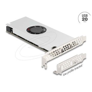 DELOCK PCI Express x16 Karte zu 2 x USB 20 Gbps USB Type-C (90805) thumbnail