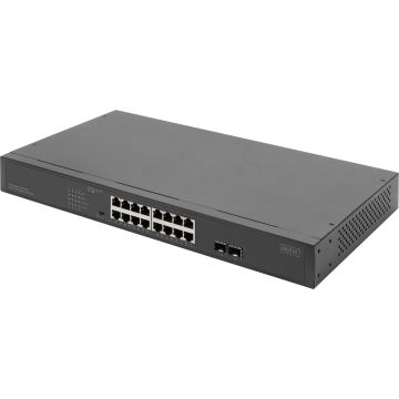 DIGITUS Switch 16-Port Gigabit, 19 unmanaged     schwarz (DN-80112-2) thumbnail