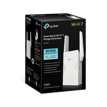 TP-Link RE3600BE(DE) Wi-Fi 7 WLAN Repeater Dual-Band bis 3,6 Gbps 2,5G Ethernet (RE3600BE(DE)) thumbnail