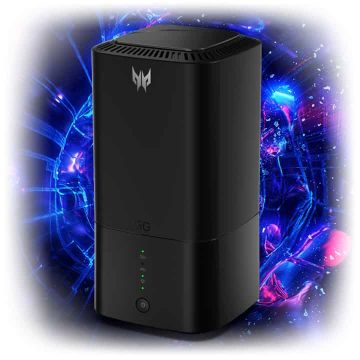 Acer Predator Connect X5 5G draadloze router Gigabit Ethernet Dual-band (2.4 GHz / 5 GHz) Zwart (FF.G17TA.001) thumbnail