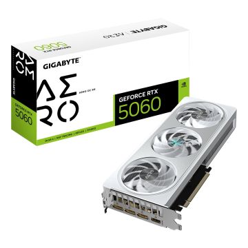 GIGABYTE GeForce RTX 5060 AERO OC 8G NVIDIA 8 GB GDDR7 (GV-N5060AERO OC-8GD) thumbnail