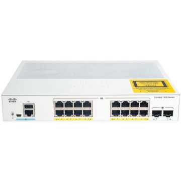 Cisco Catalyst C1000-16P-2G-L Switch 16-Port PoE+ 120W managed L2 (C1000-16P-2G-L) thumbnail