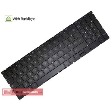 HP SPS-KEYBOARD DAO  BL INTL (P16070-B31) thumbnail
