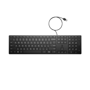 HP SPS-KEYBOARD 320K WIRED NRL (P24877-DH1) thumbnail