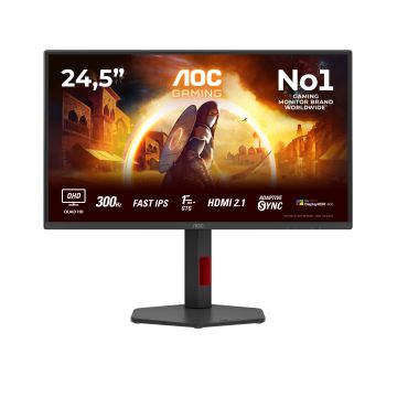 AOC G4 Q25G4SR computer monitor 62,2 cm (24.5") 2560 x 1440 Pixels Quad HD LED Zwart, Rood (Q27G4ZR) thumbnail