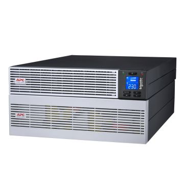 APC Easy UPS On-Line, 6kVA/6kW, Lithium-ion, Rack/Tower 5U, 230V, 1 harde draad (1P+N+E) uitgang, Intelligente kaartsleuf, verlengde runtime, met railkit (SRVL6KRILRK) thumbnail