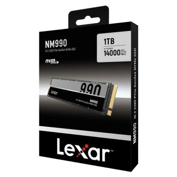 Lexar SSD NM990 1TB High Speed PCIe Gen 5X4 M.2 NVMe up to 14000 MB/s read and 7500 MB/s write (LNM990X001T-RNNNG) thumbnail