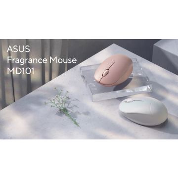 ASUS Fragrance Mouse MD101 muis Thuis Ambidextrous RF-draadloos + Bluetooth Optisch 2400 DPI (90XB08U0-BMU010) thumbnail