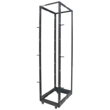 Intellinet 19" open frame rack, 45U, 4-post, bouwpakket, max. 360 kg draagvermogen, zwart (714259) thumbnail
