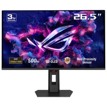 ASUS ROG Strix OLED XG27AQDPG computer monitor 67,3 cm (26.5") 2560 x 1440 Pixels Wide Quad HD QD-OLED Zwart (90LM0C50-B01971) thumbnail