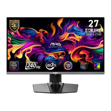 MSI MAG 272UP QD-OLED X24 computer monitor 67,3 cm (26.5") 3840 x 2160 Pixels 4K Ultra HD Zwart (MAG272UPQD-OLEDX24) thumbnail