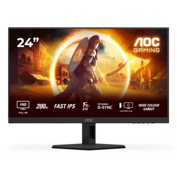 AOC G4 24G4HREAD computer monitor 60,5 cm (23.8") 1920 x 1080 Pixels Zwart, Rood (24G4HRE) thumbnail