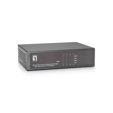 LevelOne FEP-0812 netwerk-switch Fast Ethernet (10/100) Power over Ethernet (PoE) Zwart