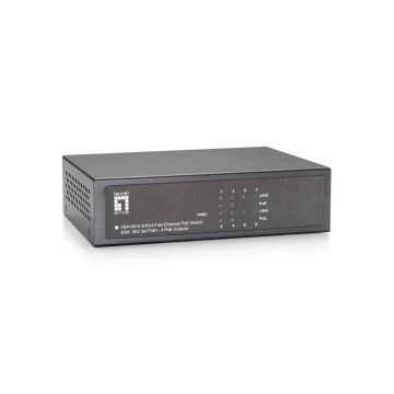 LevelOne FEP-0812 netwerk-switch Fast Ethernet (10/100) Power over Ethernet (PoE) Zwart (FEP-0812) thumbnail
