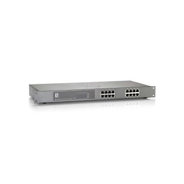 LevelOne FEP-1612 netwerk-switch Unmanaged Fast Ethernet (10/100) Power over Ethernet (PoE) Grijs (FEP-1612) thumbnail