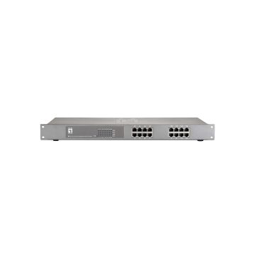 LevelOne FEP-1612W380 netwerk-switch Fast Ethernet (10/100) Power over Ethernet (PoE) Grijs (FEP-1612W380) thumbnail
