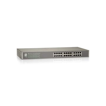 LevelOne FSW-2450 netwerk-switch Unmanaged Fast Ethernet (10/100) Zwart (FSW-2450) thumbnail