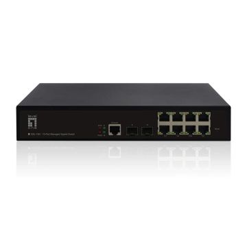 LevelOne GEL-1061 netwerk-switch Managed L2 Gigabit Ethernet (10/100/1000) Zwart (GEL-1061) thumbnail