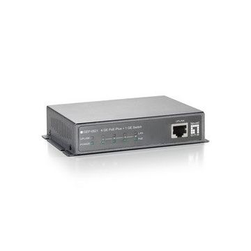 LevelOne GEP-0521 netwerk-switch Unmanaged Gigabit Ethernet (10/100/1000) Power over Ethernet (PoE) Grijs (GEP-0521) thumbnail