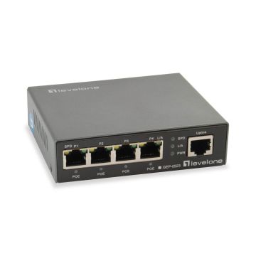 LevelOne GEP-0523 netwerk-switch Gigabit Ethernet (10/100/1000) Power over Ethernet (PoE) Zwart (GEP-0523) thumbnail