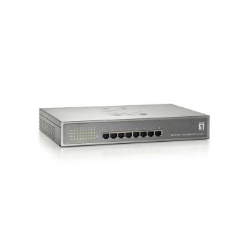 LevelOne GEP-0821 netwerk-switch Gigabit Ethernet (10/100/1000) Power over Ethernet (PoE) Grijs (GEP-0821) thumbnail