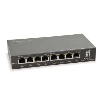 LevelOne GEP-0823 netwerk-switch Gigabit Ethernet (10/100/1000) Power over Ethernet (PoE) Zwart (GEP-0823) thumbnail