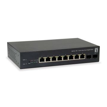 LevelOne GEP-1051 netwerk-switch Managed L2/L3/L4 Gigabit Ethernet (10/100/1000) Power over Ethernet (PoE) Zwart (GEP-1051) thumbnail