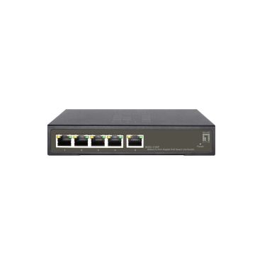 LevelOne GES-2105P netwerk-switch Managed L2 Gigabit Ethernet (10/100/1000) Power over Ethernet (PoE) Zwart (GES-2105P) thumbnail