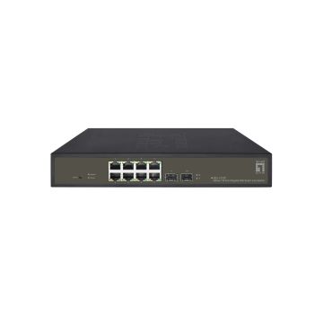 LevelOne GES-2110P netwerk-switch Managed L2 Gigabit Ethernet (10/100/1000) Power over Ethernet (PoE) Zwart (GES-2110P) thumbnail