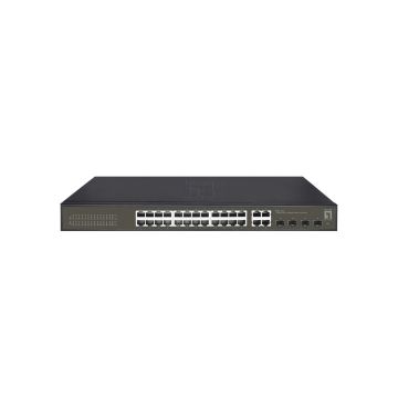 LevelOne GES-2128 netwerk-switch Managed L2 Gigabit Ethernet (10/100/1000) Zwart (GES-2128) thumbnail