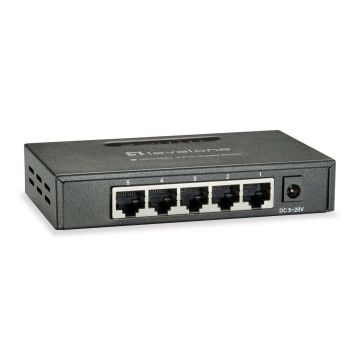 LevelOne GEU-0523 netwerk-switch Unmanaged Gigabit Ethernet (10/100/1000) Zwart (GEU-0523) thumbnail