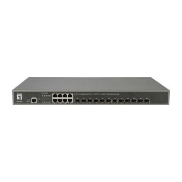 LevelOne GTL-2091 Managed L3 Gigabit Ethernet (10/100/1000) Grijs (GTL-2091) thumbnail