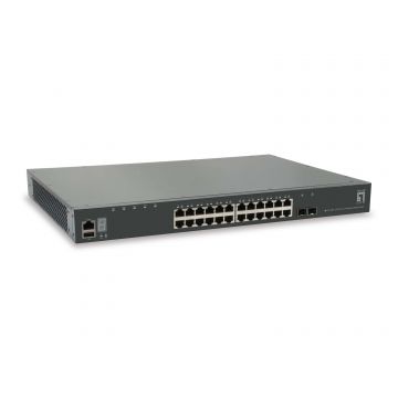 LevelOne GTL-2881 netwerk-switch Managed L3 Gigabit Ethernet (10/100/1000) Grijs