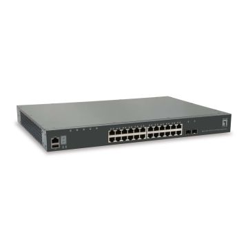 LevelOne GTL-2881 netwerk-switch Managed L3 Gigabit Ethernet (10/100/1000) Grijs (GTL-2881) thumbnail