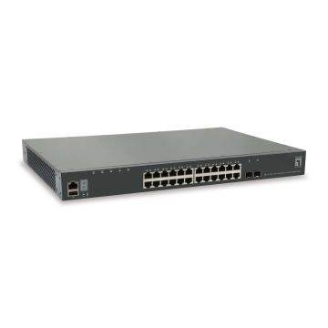 LevelOne GTL-2891 netwerk-switch Managed L3 Gigabit Ethernet (10/100/1000) Grijs (GTL-2891) thumbnail