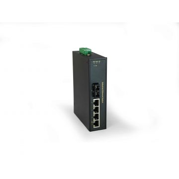 LevelOne IFP-0503 netwerk-switch Unmanaged Fast Ethernet (10/100) Power over Ethernet (PoE) Zwart