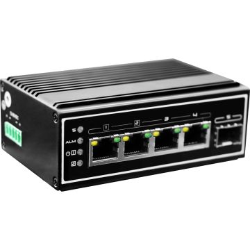 LevelOne IGP-0502 netwerk-switch Unmanaged Gigabit Ethernet (10/100/1000) Power over Ethernet (PoE) Zwart (IGP-0502) thumbnail