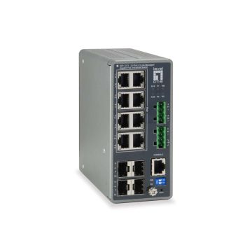 LevelOne IGP-1271 netwerk-switch Managed L3 Gigabit Ethernet (10/100/1000) Power over Ethernet (PoE) Grijs (IGP-1271) thumbnail