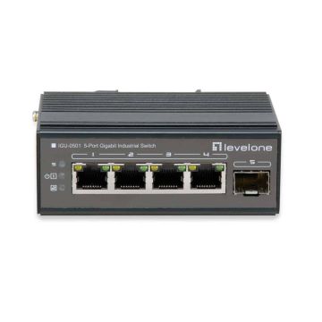 LevelOne IGU-0501 netwerk-switch Gigabit Ethernet (10/100/1000) Zwart (IGU-0501) thumbnail