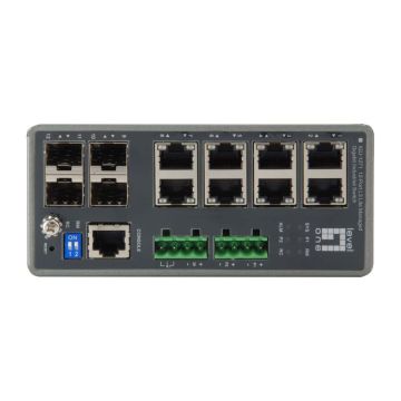 LevelOne Industr.Switch  8xGE/4xSFP        TURING Managed L3 (IGU-1271) thumbnail