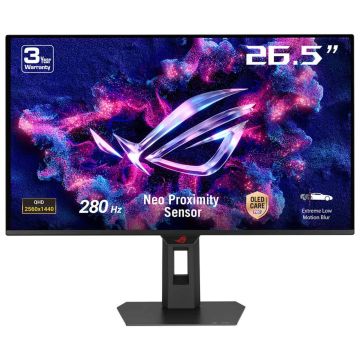 ASUS ROG Strix OLED XG27ACDMS computer monitor 67,3 cm (26.5") 2560 x 1440 Pixels Quad HD QD-OLED Zwart (90LM0B60-B01371) thumbnail