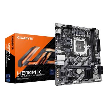 GIGABYTE H810M K moederbord Intel H810 LGA 1851 (Socket V1) micro ATX (H810M K) thumbnail