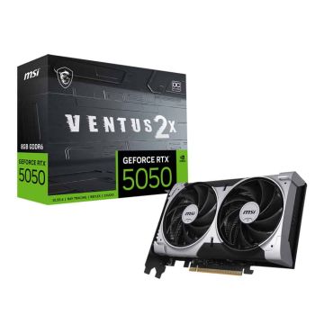 MSI GEFORCE RTX 5050 8G VENTUS 2X OC videokaart NVIDIA 8 GB GDDR6 (V538-002R) thumbnail