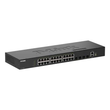 D-Link DGS-1530-28/E netwerk-switch Managed L2 Gigabit Ethernet (10/100/1000) Zwart (DGS-1530-28/E) thumbnail